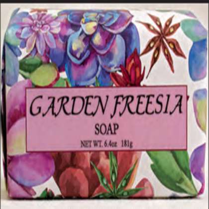 Habersham Garden Soap -Freesia 6.4 oz: click to enlarge